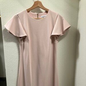 Calvin Klein Dress Light Pink, Size 4